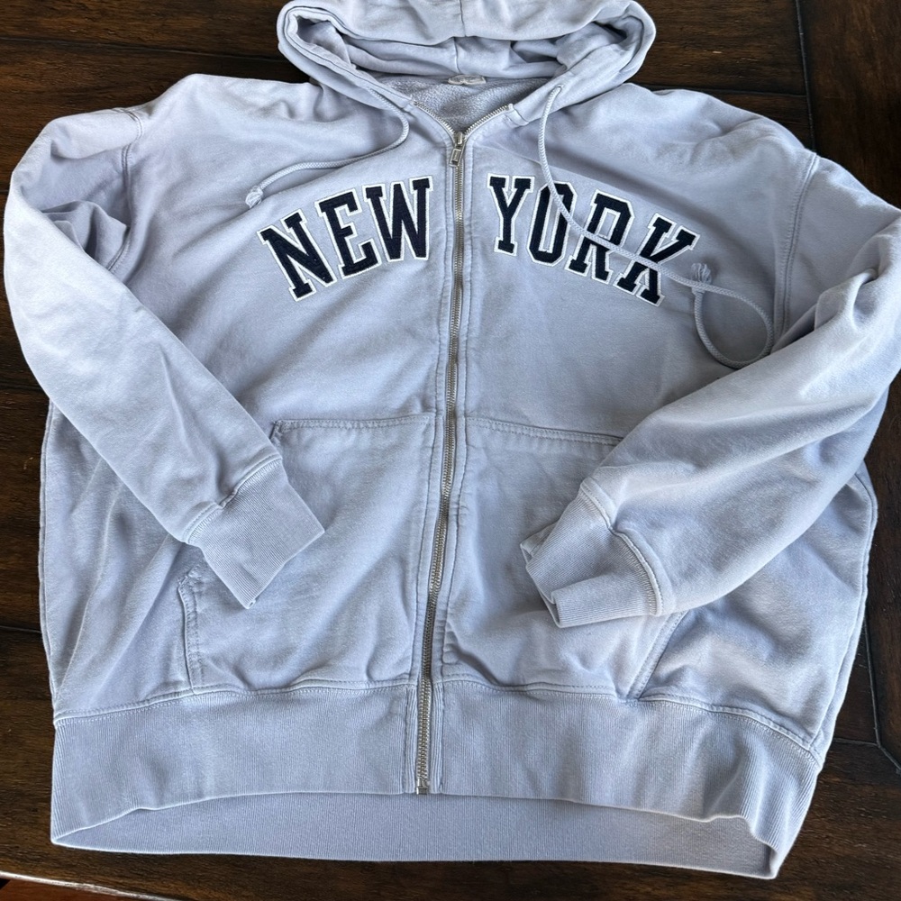 Gray New York Hoodie